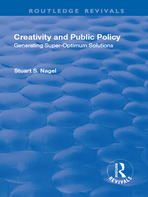 cover image of Creativity and Public Policy